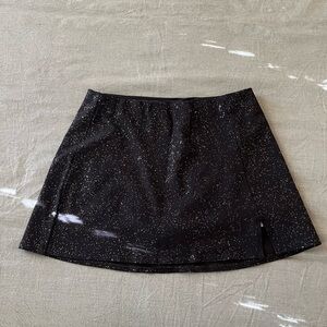 American Eagle Black Sparkly Mini Skort
